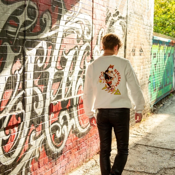 NWT Embroidered BiBisama Fishbone sweater - Picture 13 of 16